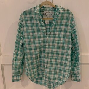 Frank & Eileen Teal Checkered Men's Shirt